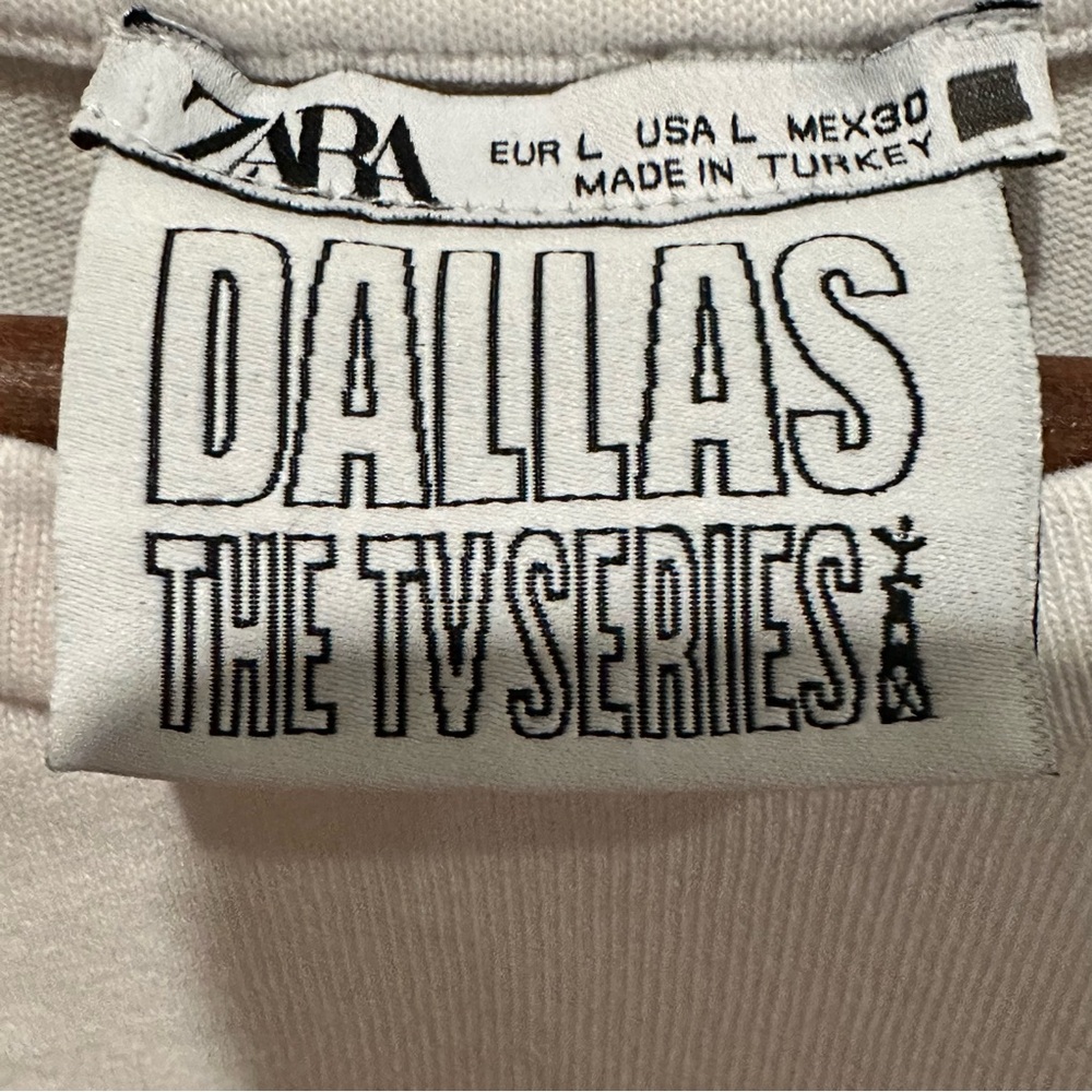 (Sold) Zara Dallas The TV Series Cropped Short Sleeve Shirt Women’s Size Large - Picture 7 of 7
